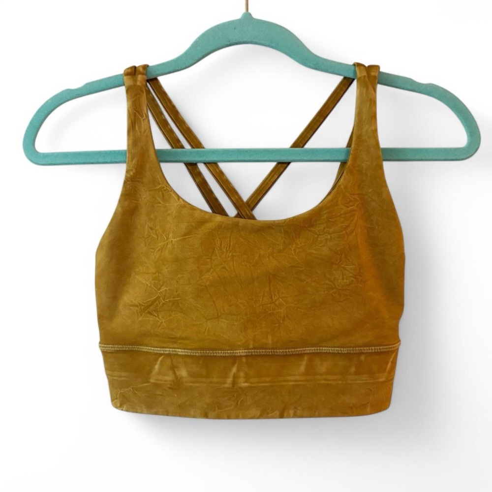 Lululemon Energy Bra Long Line Ice Dye Wash Spiced Bronze  Size XXS/2